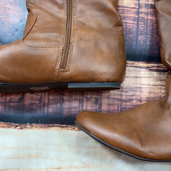 Charlotte Russe Tall Knee a high Boots Brown - Picture 5 of 7